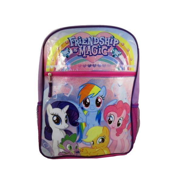 Backpack My Little Pony Friendship Magic adjustable padded straps zipper closure
